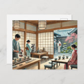 Café in Kyoto Briefkaart (Voorkant / Achterkant)
