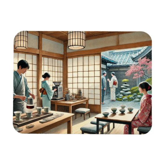 Café in Kyoto Magneet (Horizontaal)