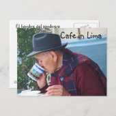 Cafe in Lima Briefkaart (Voorkant / Achterkant)