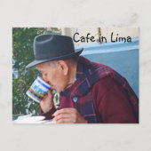Cafe in Lima Briefkaart (Voorkant)