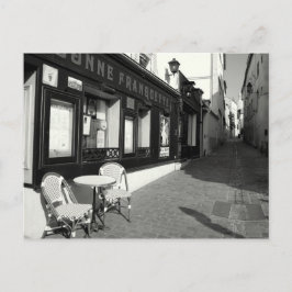 Cafe in Montmarte Briefkaart