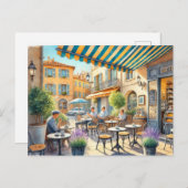 Café in Nice Frankrijk Mok Briefkaart (Voorkant / Achterkant)