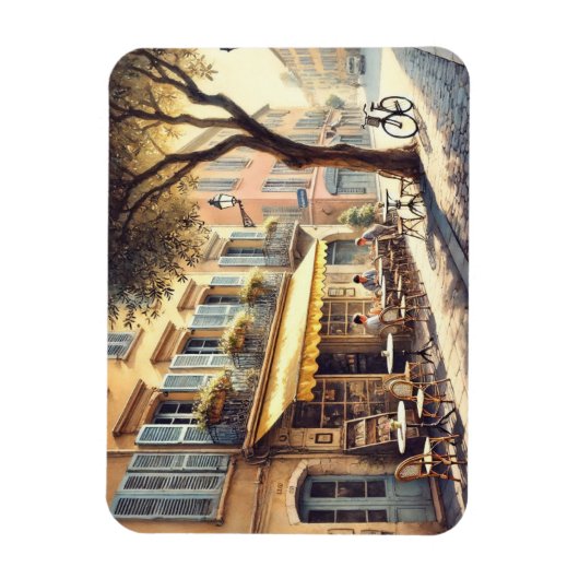 Café in Nice Frankrijk Mok Magneet (Verticaal)