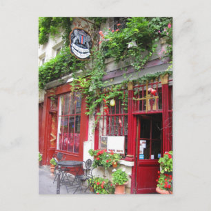 Cafe in Parijs Briefkaart
