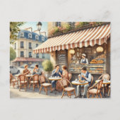 Café in Parijs Frankrijk Mok Briefkaart (Voorkant)