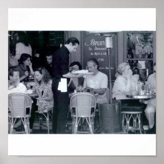 Cafe in Parijs Poster