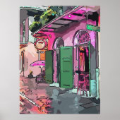 Cafe in Pirates Alley, Frans kwart New Orleans Poster (Voorkant)
