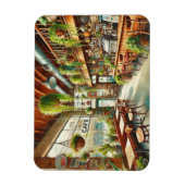 Café in Portland, Oregon Magneet (Verticaal)