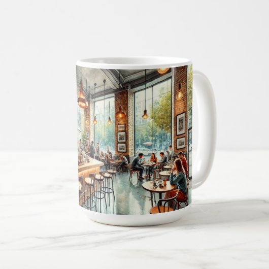 Café in Santiago Chili Koffiemok (Voorkant rechts)