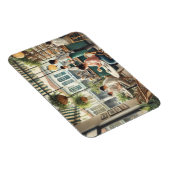 Café in Singapore Waterverf Schilderen Magneet (Rechterzijde)