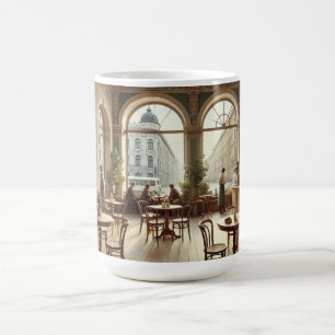 Café in Sint-Petersburg Koffiemok