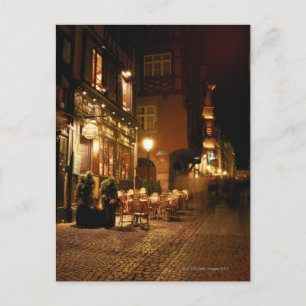 Café in Straatsburg Briefkaart