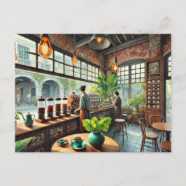 Café in Tainan Briefkaart