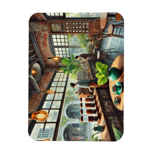 Café in Tainan Magneet (Verticaal)
