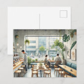 Café in Taipei Briefkaart (Voorkant / Achterkant)