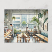 Café in Taipei Briefkaart (Voorkant)