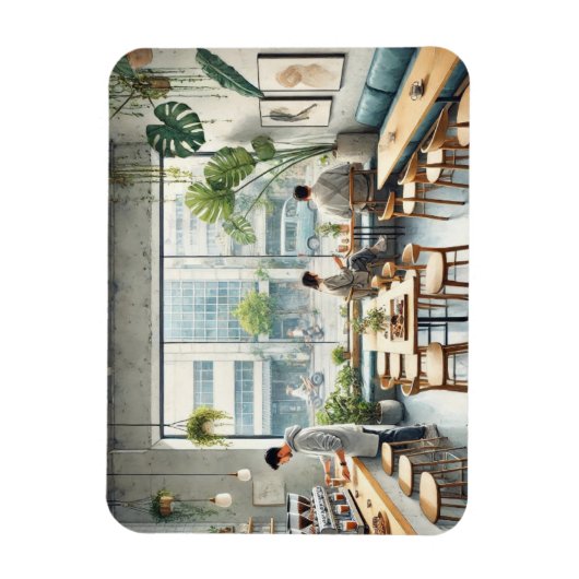 Café in Taipei Magneet (Verticaal)