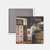 café in tunis magneet (Voorkant / Achterkant)