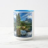 Café Inspirée de la Beauté nature" Tweekleurige Koffiemok (Center)