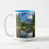 Café Inspirée de la Beauté nature" Tweekleurige Koffiemok (Links)