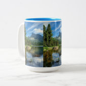 Café Inspirée de la Beauté nature" Tweekleurige Koffiemok (Voorkant links)