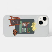 Cafe iPhone hoesje (Achterkant horizontaal)