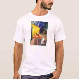 Cafe -Italiaanse windhond 5 T-shirt