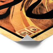 CAFE JACAMOTTE Brussels Art van Fernand Toussaint Poster (Hoek)