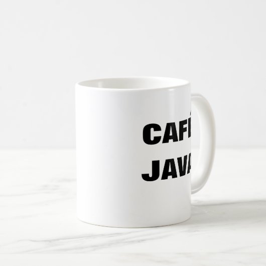 CAFÉ JAVA mok (Voorkant rechts)