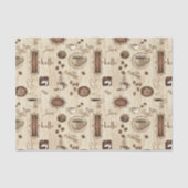 Cafe.  Kaffe!  Koffie! Tissuepapier (Voorkant)