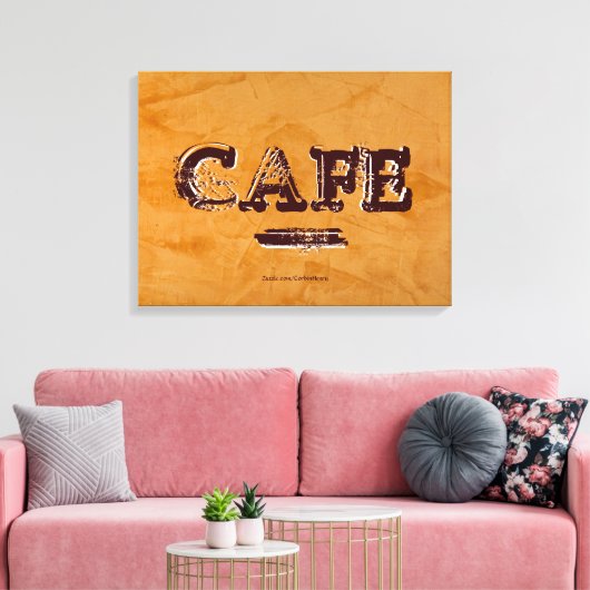  Cafe Kitchen Canvas afdrukken - Dante Plaster (Insitu (Woonkamer))