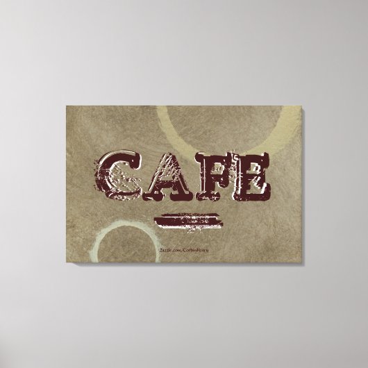  Cafe Kitchen Canvas afdrukken - twee cirkels (Voorkant)