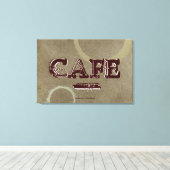  Cafe Kitchen Canvas afdrukken - twee cirkels (Insitu (Houten vloer))