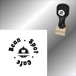 Café koffiekop logo afbeelding rubberstempel