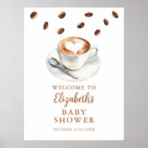Cafe kookbaby shower welkomstbord
