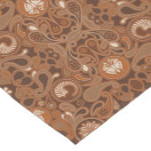 Cafe Latte Art Paisley Table Runner Korte Tafelloper (Hoek)
