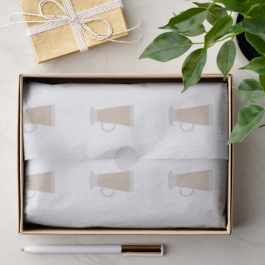 Cafe Latte Coffee Tissuepapier (Geschenk)