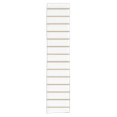 Cafe Latte Pinstripe Korte Tafelloper (Voorkant)