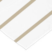 Cafe Latte Pinstripe Korte Tafelloper (Hoek)