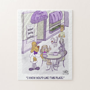 Cafe Le Chien Puzzle Legpuzzel