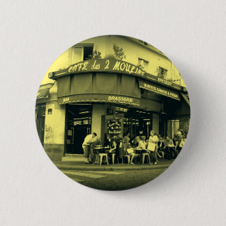 Café Le Deux Moulain Ronde Button 5,7 Cm