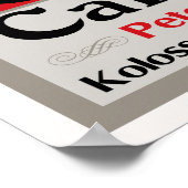 Café Leitmeyer, koffiewinkel in Duitse retro-stijl Poster (Hoek)