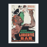 Café Liberte Bar, Hongarije, Vintage 1918 Briefkaart<br><div class="desc">Café Liberte Bar,  Hongarije,  1918 Vintage Z830860</div>