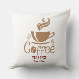 Café Liefhebber Design – Minimaal Beker Grafisch Kussen