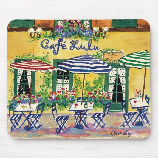 Cafe Lulu mousepad Muismat (Voorkant)