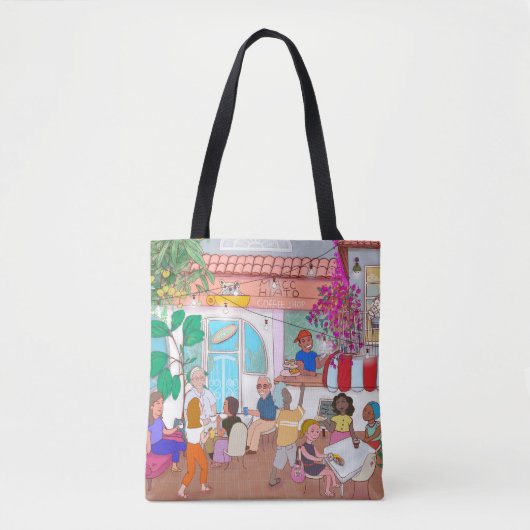 Café Macchiato Miramar Boodschaptas Tote Bag (Voorkant)
