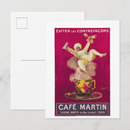 Cafe Martin, 1921 Leonetto Cappiello Briefkaart