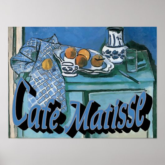 Cafe MAtisse Abstract Poster (Voorkant)