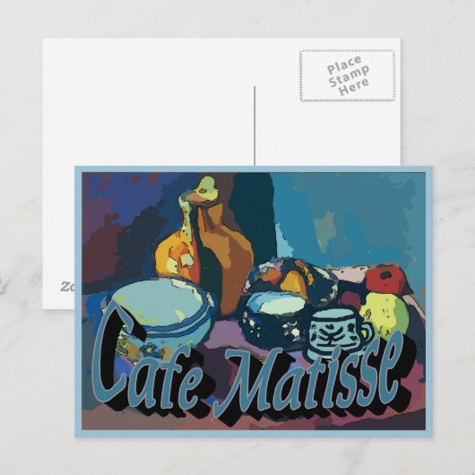 Cafe Matisse Poster Briefkaart (Voorkant / Achterkant)