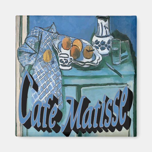 Cafe Matisse Poster Koffiestandaard Magneet (Voorkant)